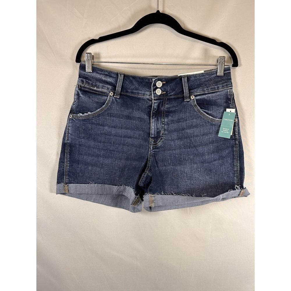 M Jeans by Maurices Womens 12 Mid-Rise 5" Inseam Classic Shorts Original Fit New